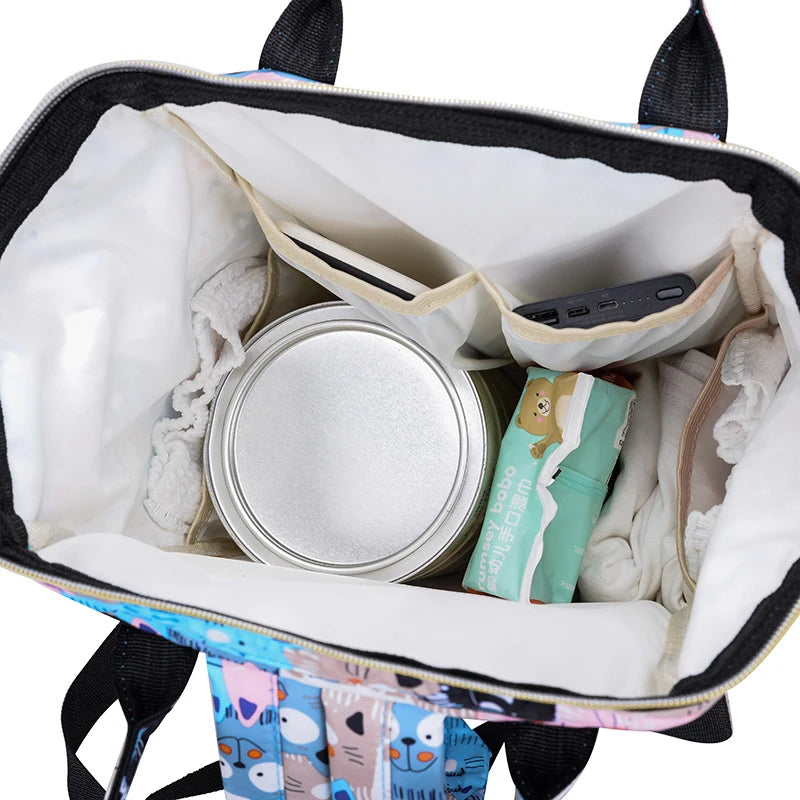 🎒 Mochila de Mamãe com Estampa Divertida – Praticidade com Estilo para o Dia a Dia!