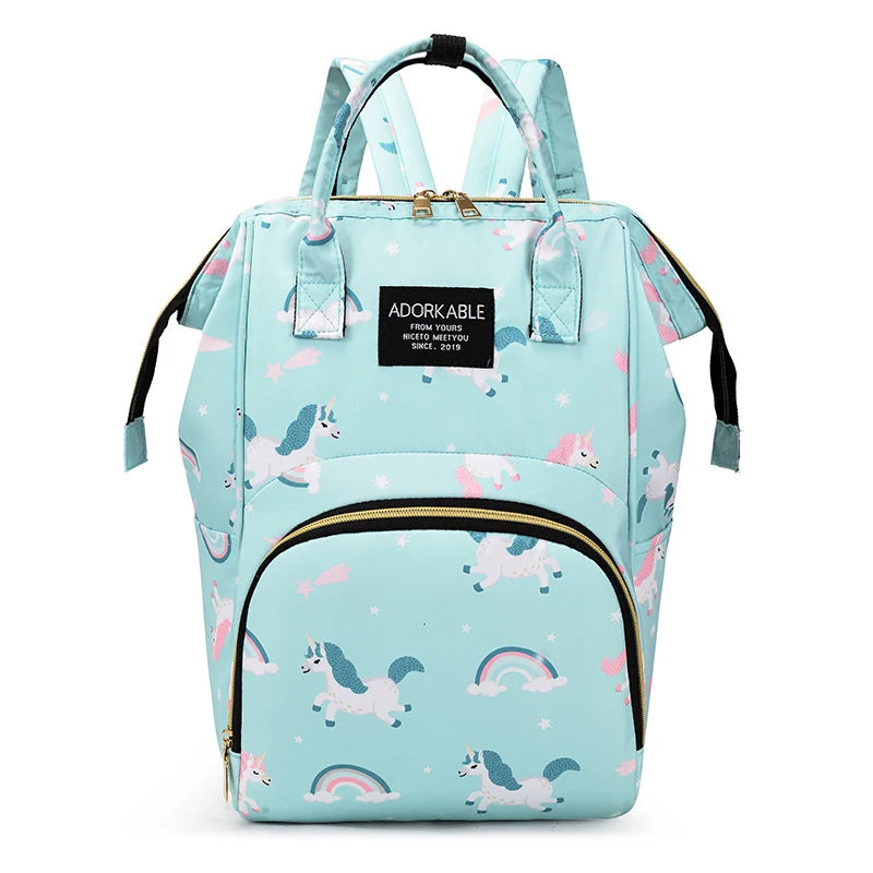 🎒 Mochila de Mamãe com Estampa Divertida – Praticidade com Estilo para o Dia a Dia!