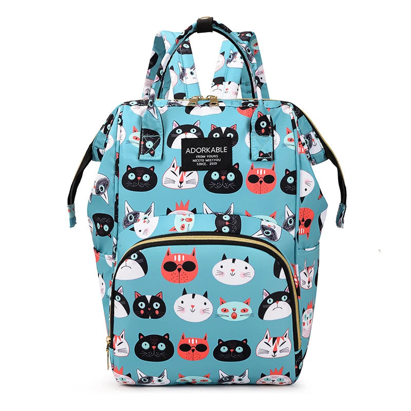 🎒 Mochila de Mamãe com Estampa Divertida – Praticidade com Estilo para o Dia a Dia!